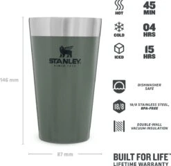 Stanley The Stacking Beer Pint 0,47l - Beker - Hammertone Green 31 Stanley The Stacking Beer Pint 0,47l - Beker - Hammertone Green -Keuken Benodigdheden Winkel 1200x1165 7