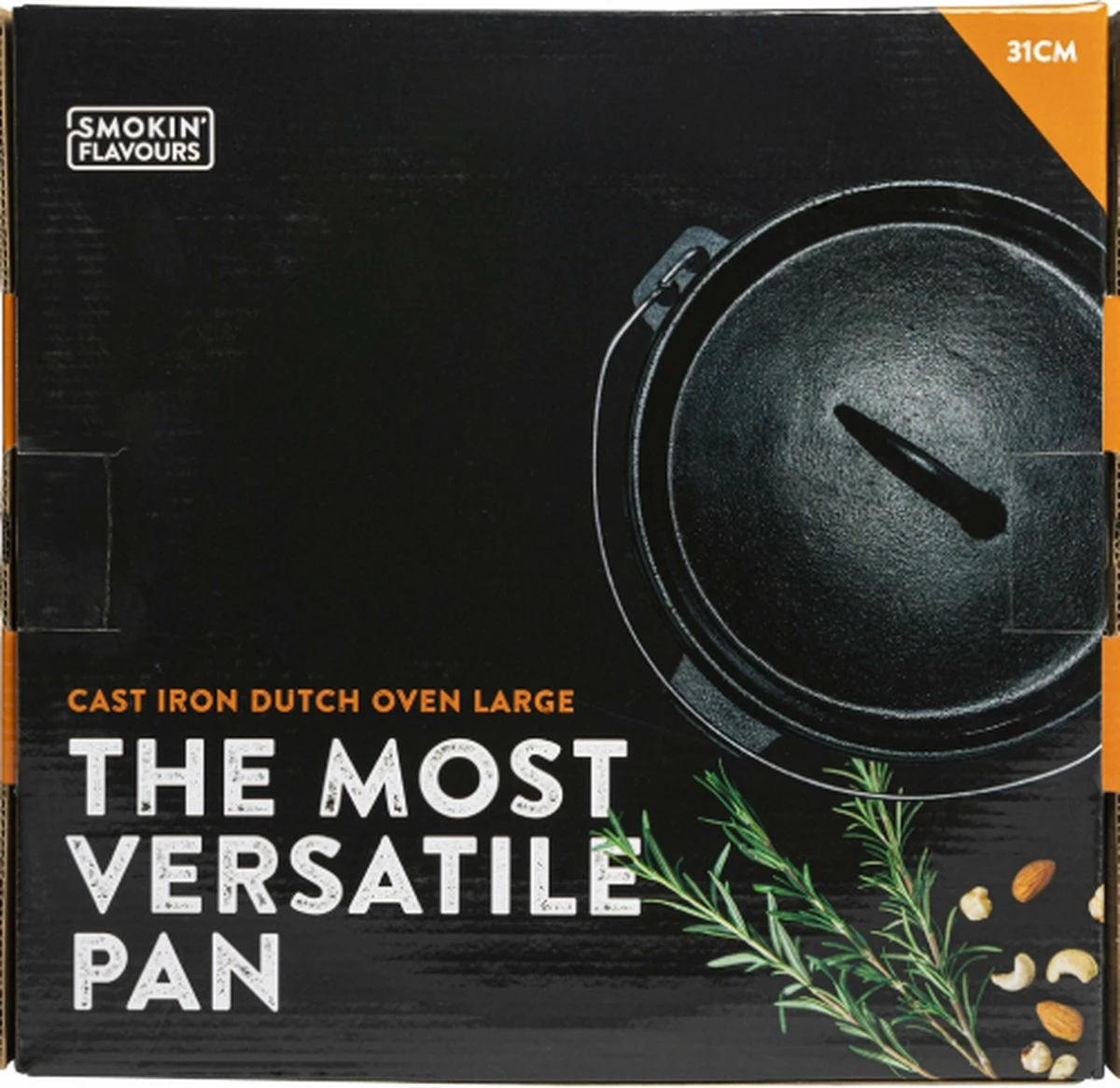 Merkloos Dutch Oven Medium Smokin' Flavours 6 Merkloos Dutch Oven Medium Smokin' Flavours - Afbeelding 4