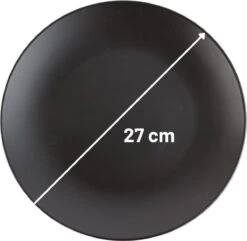 Orange85 Bordenset - Dinerbord - Borden - Plat - Set Van 6 - Mat Zwart - Diameter 27cm - Aardewerk - Servies 19 Orange85 Bordenset - Dinerbord - Borden - Plat - Set Van 6 - Mat Zwart - Diameter 27cm - Aardewerk - Servies -Keuken Benodigdheden Winkel 1200x1170 11