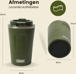 LaCardia Koffiebeker To Go Premium Groen – Thermosbeker – Theebeker – 380ML – Herbruikbaar 17 LaCardia Koffiebeker To Go Premium Groen – Thermosbeker – Theebeker – 380ML – Herbruikbaar -Keuken Benodigdheden Winkel 1200x1171 13