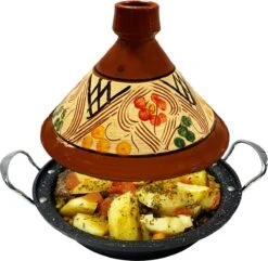 Tajine Aardewerk En Gegoten Aluminium Inductie| Handvaten| Geschikt Voor 4-8 Personen - Alle Warmtebronnen| Ø 30cm -Keuken Benodigdheden Winkel 1200x1172 6