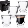 Dubbelwandige ESPRESSO Glazen Van Borosilicaat - Warme En Koude Dranken Kopjes - 70 ML - Set Van 4 1 Dubbelwandige ESPRESSO Glazen Van Borosilicaat - Warme En Koude Dranken Kopjes - 70 ML - Set Van 4 -Keuken Benodigdheden Winkel 1200x1172 8