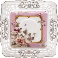 Clayre & Eef Kop En Schotel 200 Ml Roze Wit Porselein Rond Bloemen Servies Cadeau Voor Haar Cappuccino -Keuken Benodigdheden Winkel 1200x1188 8