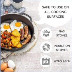 Nuovva Cast Iron Skillet / Gietijzeren Pan - 32cm -Keuken Benodigdheden Winkel 1200x1195 14