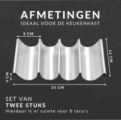Keufens Taco Houder - Set Van 2 - Tacohouder - Tortilla Houder - Taco Standaard - Taco Houder Ovenbestendig - Taco Houders - Wrap Houder 8 Keufens Taco Houder - Set Van 2 - Tacohouder - Tortilla Houder - Taco Standaard - Taco Houder Ovenbestendig - Taco Houders - Wrap Houder -Keuken Benodigdheden Winkel 1200x1196 36