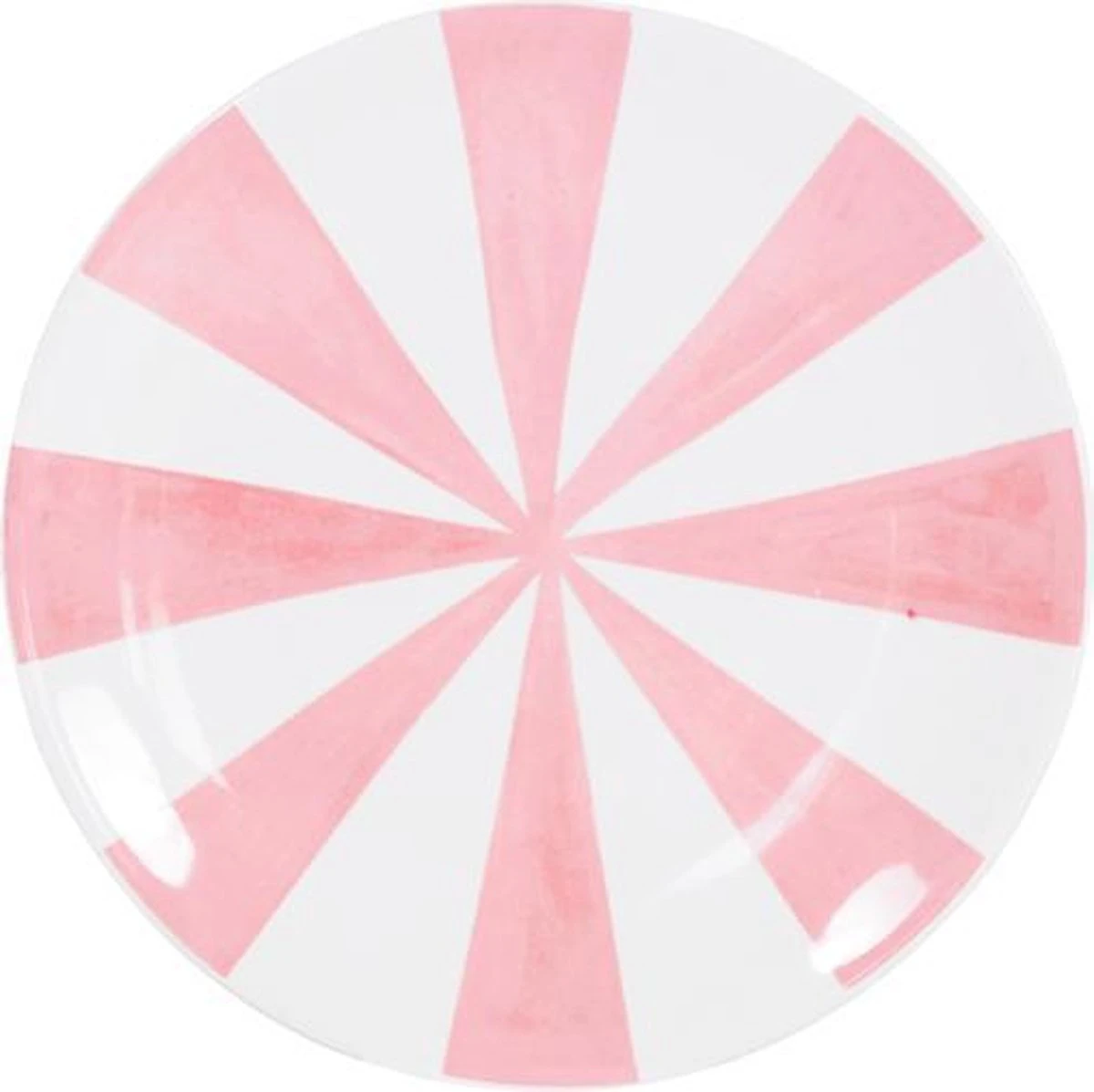 Blond Amsterdam Gebaksbord - Set - Girls/Pink Stripe 6 Blond Amsterdam Gebaksbord - Set - Girls/Pink Stripe - Afbeelding 4