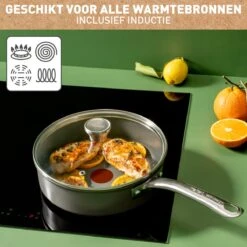 Tefal Renew+ Keramische Hapjespan - Ø 24 Cm - Met Deksel 23 Tefal Renew+ Keramische Hapjespan - Ø 24 Cm - Met Deksel -Keuken Benodigdheden Winkel 1200x1200 1293
