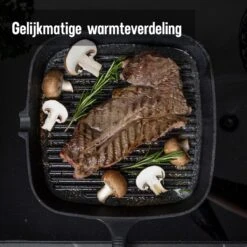 Daumonet Auguste Noir Gietijzeren Grillpan - Steakpan Zwart - PFAS & PFOA Vrij - Vierkant Met Schenktuit - 23,5 Cm - 2 Liter - Emaille - Alle Warmtebronnen - Elektrisch - Gas - Halogeen - Inductie - Keramisch 14 Daumonet Auguste Noir Gietijzeren Grillpan - Steakpan Zwart - PFAS & PFOA Vrij - Vierkant Met Schenktuit - 23,5 Cm - 2 Liter - Emaille - Alle Warmtebronnen - Elektrisch - Gas - Halogeen - Inductie - Keramisch -Keuken Benodigdheden Winkel 1200x1200 1349