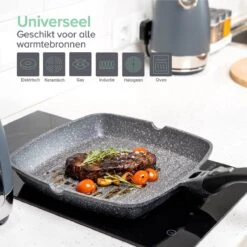 Coninx Grillpan 28CM - Steakpan - Afneembare Handgreep - PFAS-vrij - Grijs 13 Coninx Grillpan 28CM - Steakpan - Afneembare Handgreep - PFAS-vrij - Grijs -Keuken Benodigdheden Winkel 1200x1200 1389