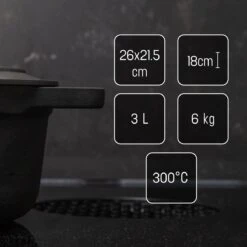 Gietijzeren Braadpan - Sudderpan Zwart Van Daumonet - Ovaal - Ø 29 Cm - 3 Liter - 100% PFAS & PFOA Vrij - Emaille - Geschikt Voor Alle Warmtebronnen - Elektrisch - Gas - Halogeen - Inductie - Keramisch - Vaatwasserbestendig 20 Gietijzeren Braadpan - Sudderpan Zwart Van Daumonet - Ovaal - Ø 29 Cm - 3 Liter - 100% PFAS & PFOA Vrij - Emaille - Geschikt Voor Alle Warmtebronnen - Elektrisch - Gas - Halogeen - Inductie - Keramisch - Vaatwasserbestendig -Keuken Benodigdheden Winkel 1200x1200 1469