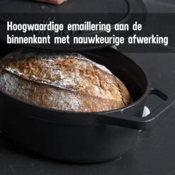 Gietijzeren Braadpan - Sudderpan Zwart Van Daumonet - Ovaal - Ø 29 Cm - 3 Liter - 100% PFAS & PFOA Vrij - Emaille - Geschikt Voor Alle Warmtebronnen - Elektrisch - Gas - Halogeen - Inductie - Keramisch - Vaatwasserbestendig 21 Gietijzeren Braadpan - Sudderpan Zwart Van Daumonet - Ovaal - Ø 29 Cm - 3 Liter - 100% PFAS & PFOA Vrij - Emaille - Geschikt Voor Alle Warmtebronnen - Elektrisch - Gas - Halogeen - Inductie - Keramisch - Vaatwasserbestendig -Keuken Benodigdheden Winkel 1200x1200 1470