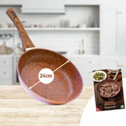 Livington Copper & Stone Pan - 24cm Koekenpan- Anti-aanbaklaag En Krasbestendig - Graniet Look - Binnenste Steenlaag Voor Perfecte Warmteverdeling - Geschikt Voor Ceran, Gas, Elektrisch, Inductie 19 Livington Copper & Stone Pan - 24cm Koekenpan- Anti-aanbaklaag En Krasbestendig - Graniet Look - Binnenste Steenlaag Voor Perfecte Warmteverdeling - Geschikt Voor Ceran, Gas, Elektrisch, Inductie -Keuken Benodigdheden Winkel 1200x1200 1521