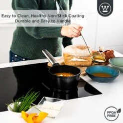 Westinghouse Performance Series - Steelpan Inductie 18cm - Zwart - Geschikt Voor Alle Warmtebronnen Inclusief Inductie En Ovenbestendig - Sauspan 12 Westinghouse Performance Series - Steelpan Inductie 18cm - Zwart - Geschikt Voor Alle Warmtebronnen Inclusief Inductie En Ovenbestendig - Sauspan -Keuken Benodigdheden Winkel 1200x1200 1677