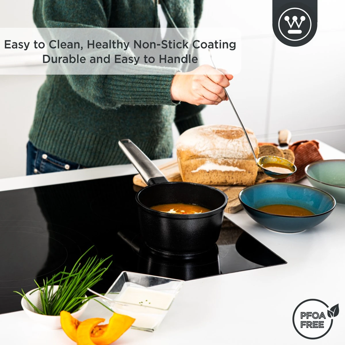 Westinghouse Performance Series - Steelpan Inductie 18cm - Zwart - Geschikt Voor Alle Warmtebronnen Inclusief Inductie En Ovenbestendig - Sauspan 7 Westinghouse Performance Series - Steelpan Inductie 18cm - Zwart - Geschikt Voor Alle Warmtebronnen Inclusief Inductie En Ovenbestendig - Sauspan - Afbeelding 5
