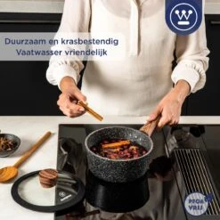 Westinghouse Steelpan Inductie - Ø 20 Cm - Zwart Marmer - Speciale Editie 12 Westinghouse Steelpan Inductie - Ø 20 Cm - Zwart Marmer - Speciale Editie -Keuken Benodigdheden Winkel 1200x1200 1707