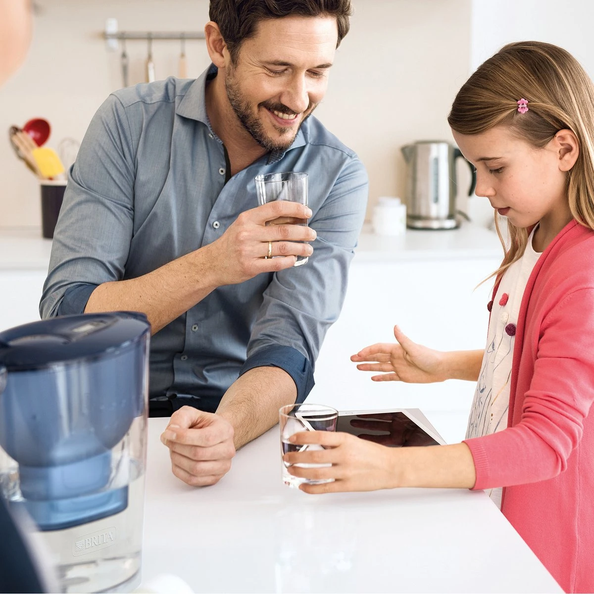 BRITA - Waterfilterkan Marella Cool - Blauw - 2,4L 7 BRITA - Waterfilterkan Marella Cool - Blauw - 2,4L - Afbeelding 5