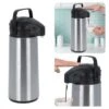 Cheqo® Thermos Pomp - 1.8L Roestvrij Staal - Isoleerkan Met Pomp - Thermoskan Met Pomp - Zwarte Dop & Handvat - Houdt 6 Uur Warm - 1800ml - Afmeting 17x14x36cm -Keuken Benodigdheden Winkel 1200x1200 1937
