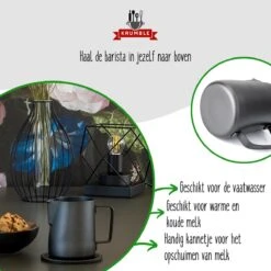 Krumble Melkkannetje 300ml / RVS Melkopschuimkan / Melkkan / Antraciet - Zwart 14 Krumble Melkkannetje 300ml / RVS Melkopschuimkan / Melkkan / Antraciet - Zwart -Keuken Benodigdheden Winkel 1200x1200 2062