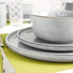 Excellent Serviesset - Servies - 16 Stuks - Aardewerk - Grijs -Keuken Benodigdheden Winkel 1200x1200 2087