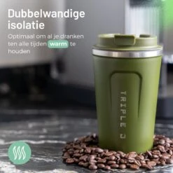 Triple J® Koffiebeker To Go - Thermosbeker - BPA & Lekvrij - 380ml - Groen 16 Triple J® Koffiebeker To Go - Thermosbeker - BPA & Lekvrij - 380ml - Groen -Keuken Benodigdheden Winkel 1200x1200 2132