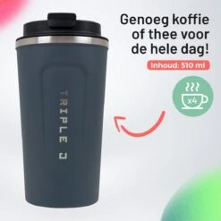 Triple J® Koffiebeker To Go - Thermosbeker - BPA & Lekvrij - 510ml - Blauw 17 Triple J® Koffiebeker To Go - Thermosbeker - BPA & Lekvrij - 510ml - Blauw -Keuken Benodigdheden Winkel 1200x1200 2147