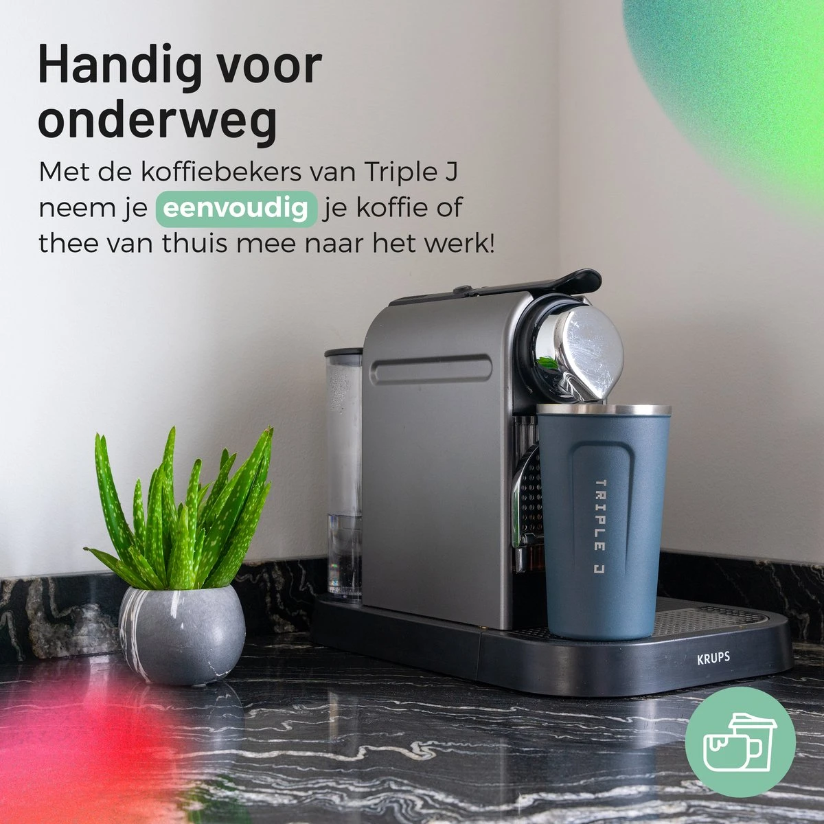 Triple J® Koffiebeker To Go - Thermosbeker - BPA & Lekvrij - 510ml - Blauw 10 Triple J® Koffiebeker To Go - Thermosbeker - BPA & Lekvrij - 510ml - Blauw - Afbeelding 8