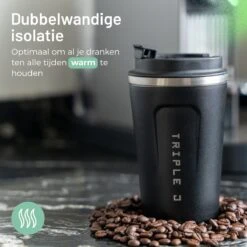 Triple J® Koffiebeker To Go - Thermosbeker - BPA & Lekvrij - 380ml - Zwart 14 Triple J® Koffiebeker To Go - Thermosbeker - BPA & Lekvrij - 380ml - Zwart -Keuken Benodigdheden Winkel 1200x1200 2163