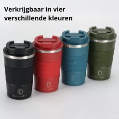 Castagnola Design RVS Koffiebeker To Go - Zwart - 380ml - Thermosbeker - Theebeker -Keuken Benodigdheden Winkel 1200x1200 2217