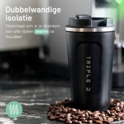 Triple J® Koffiebeker To Go - Thermosbeker - BPA & Lekvrij - 510ml - Zwart 18 Triple J® Koffiebeker To Go - Thermosbeker - BPA & Lekvrij - 510ml - Zwart -Keuken Benodigdheden Winkel 1200x1200 2234