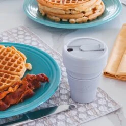 STOJO - Opvouwbare Beker - To Go - Grijs - 237ml - Herbruikbaar 12 STOJO - Opvouwbare Beker - To Go - Grijs - 237ml - Herbruikbaar -Keuken Benodigdheden Winkel 1200x1200 2266