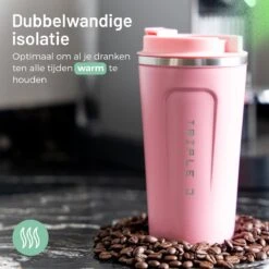 Triple J® Koffiebeker To Go - Thermosbeker - BPA & Lekvrij - 510ml - Roze 15 Triple J® Koffiebeker To Go - Thermosbeker - BPA & Lekvrij - 510ml - Roze -Keuken Benodigdheden Winkel 1200x1200 2271