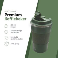 GOAT Outdoor RVS Koffiebeker To Go - Thermosbeker - Theebeker - Reisbeker - Lekvrij - 380ml - Groen 11 GOAT Outdoor RVS Koffiebeker To Go - Thermosbeker - Theebeker - Reisbeker - Lekvrij - 380ml - Groen -Keuken Benodigdheden Winkel 1200x1200 2281