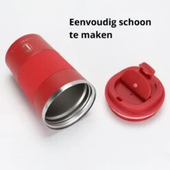 Castagnola Design RVS Koffiebeker To Go - Rood - 380ml - Thermosbeker - Theebeker -Keuken Benodigdheden Winkel 1200x1200 2308