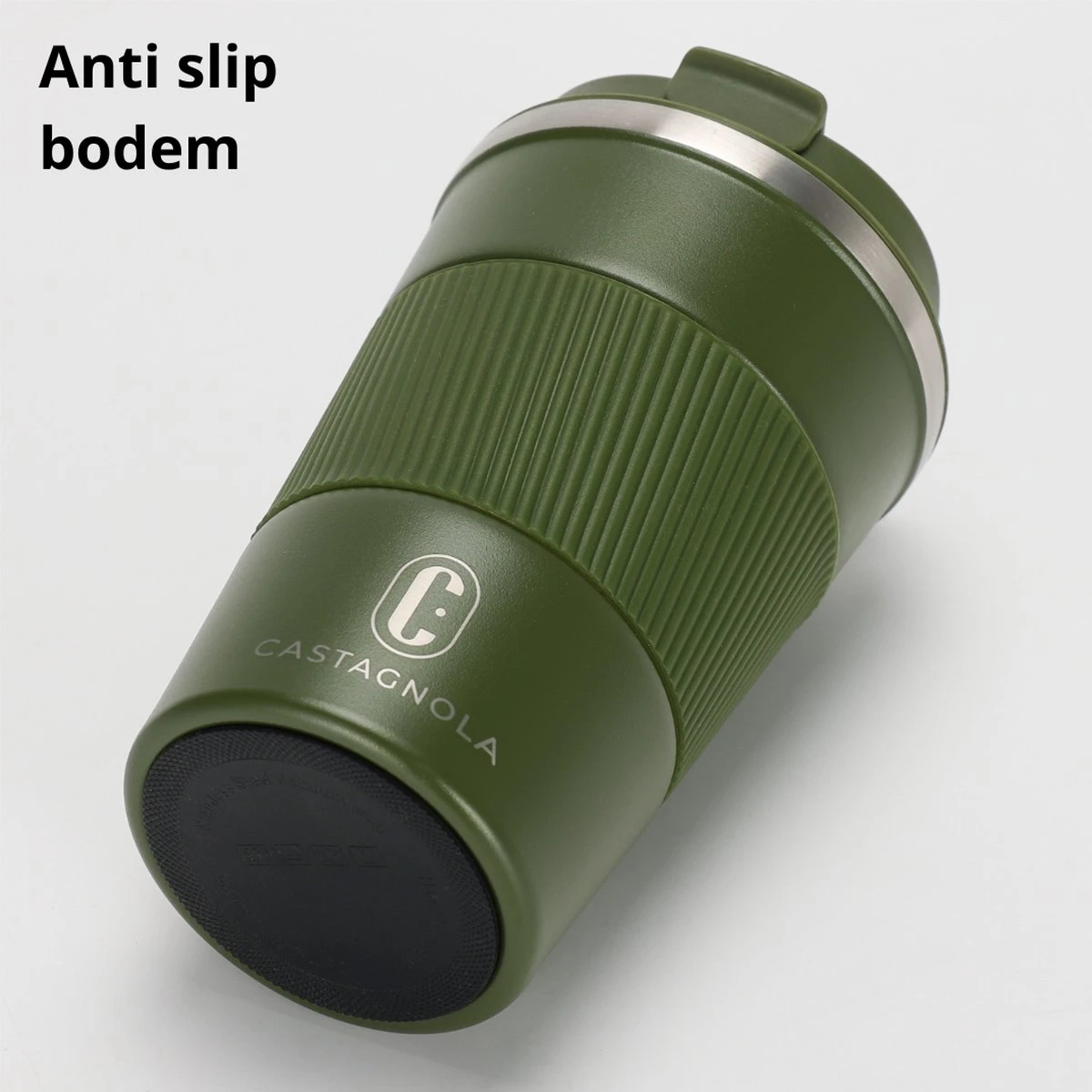 Castagnola Design RVS Koffiebeker To Go - Groen - 380ml - Thermosbeker - Theebeker 6 Castagnola Design RVS Koffiebeker To Go - Groen - 380ml - Thermosbeker - Theebeker - Afbeelding 4
