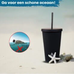 Beker Met Rietje En Deksel Starbucks Milkshake Beker Voor Take Away – Herbruikbare Plastic Drinkbeker Geel 500ml - VANN -Keuken Benodigdheden Winkel 1200x1200 2427