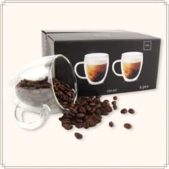 OTIX Dubbelwandige Koffieglazen - Koffiekopjes - 180 Ml - Set Van 4 - Transparant - Latte Macchiato Glazen 18 OTIX Dubbelwandige Koffieglazen - Koffiekopjes - 180 Ml - Set Van 4 - Transparant - Latte Macchiato Glazen -Keuken Benodigdheden Winkel 1200x1200 2458