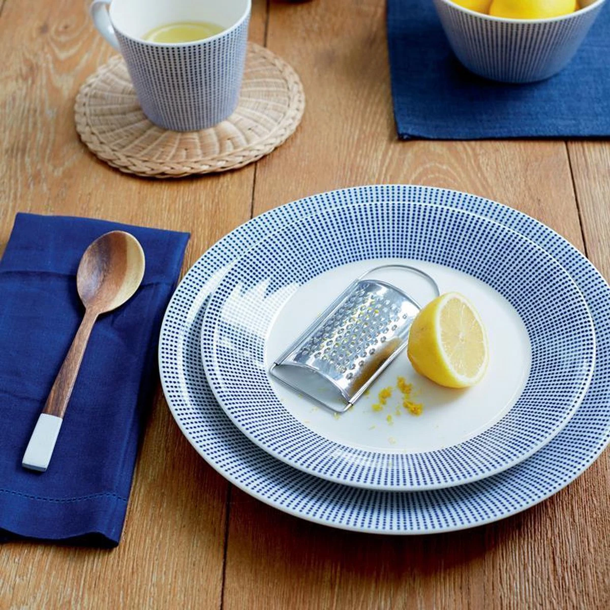 Royal Doulton Pacific - 6x Mok / Beker - Porselein - Wit / Blauw - 450 Ml - Set Van 6 Mokken 6 Royal Doulton Pacific - 6x Mok / Beker - Porselein - Wit / Blauw - 450 Ml - Set Van 6 Mokken - Afbeelding 4