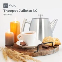 Vaja® Theepot Camille Met Filter - Zilver - 1.0L - RVS Dubbelwandig - Theekan 16 Vaja® Theepot Camille Met Filter - Zilver - 1.0L - RVS Dubbelwandig - Theekan -Keuken Benodigdheden Winkel 1200x1200 2632