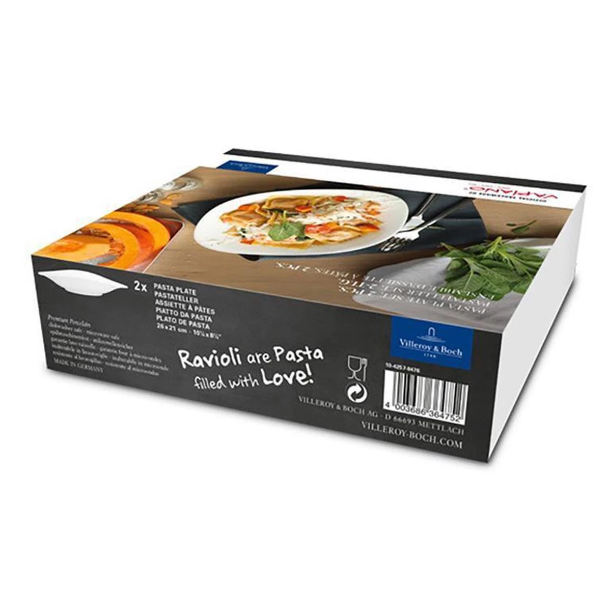 Villeroy & Boch Vapiano Set Pastaborden - 2 Delig - Wit 4 Villeroy & Boch Vapiano Set Pastaborden - 2 Delig - Wit - Afbeelding 2