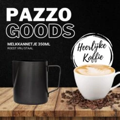 Merkloos Pazzo Goods - Melkkan - Melkkannetje Opschuim - Zwart - 350 Ml - Premium Kwaliteit - RVS - 12 Merkloos Pazzo Goods - Melkkan - Melkkannetje Opschuim - Zwart - 350 Ml - Premium Kwaliteit - RVS - -Keuken Benodigdheden Winkel 1200x1200 2769