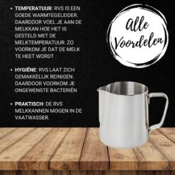 Merkloos Pazzo Goods - Melkkan - Melkkannetje Opschuim - Zilver - 350 Ml - Premium Kwaliteit - RVS - -Keuken Benodigdheden Winkel 1200x1200 2781