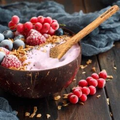 Ecowize Coconut Bowls (Set Van 3) - Kokosnoot Kom & Schaal - Met 3 Lepels, 3 Vorken En 8 Bamboe Rietjes - Zero Waste & Herbruikbaar - Duurzaam Cadeau -Keuken Benodigdheden Winkel 1200x1200 2823