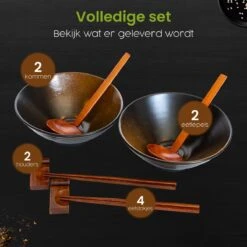 Greenwill Noodle Kom Set – Luxe Japans Servies Voor 2 Personen – Duurzame Keramieke Soepkommen – Inclusief Chopsticks Eetlepels En Houders 24 Greenwill Noodle Kom Set – Luxe Japans Servies Voor 2 Personen – Duurzame Keramieke Soepkommen – Inclusief Chopsticks Eetlepels En Houders -Keuken Benodigdheden Winkel 1200x1200 2834