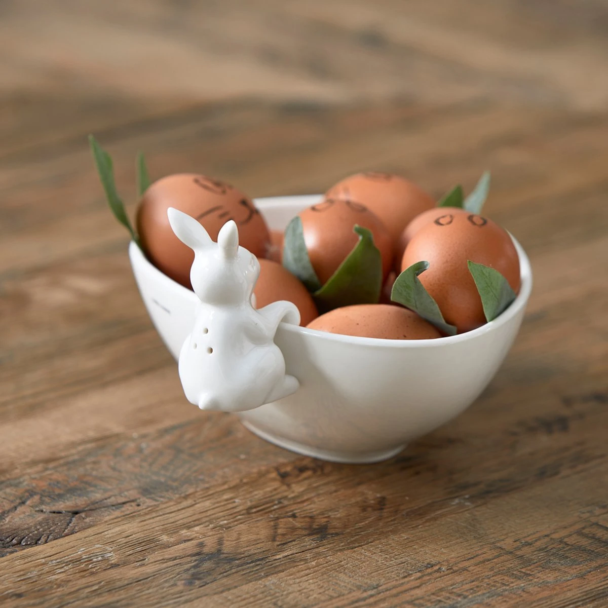 Riviera Maison Eierschaal Paasdecoratie, Eierhouder - Fresh Farm Eggs Bowl - Wit - Porselein - Giftbox 5 Riviera Maison Eierschaal Paasdecoratie, Eierhouder - Fresh Farm Eggs Bowl - Wit - Porselein - Giftbox - Afbeelding 3