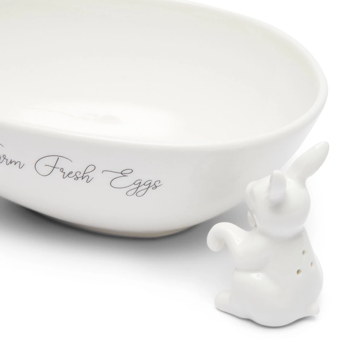 Riviera Maison Eierschaal Paasdecoratie, Eierhouder - Fresh Farm Eggs Bowl - Wit - Porselein - Giftbox 6 Riviera Maison Eierschaal Paasdecoratie, Eierhouder - Fresh Farm Eggs Bowl - Wit - Porselein - Giftbox - Afbeelding 4