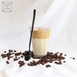 House Of Husk Latte Macchiato Lepels Set - Lange Theelepels - Koffielepels - Longdrinklepels - Sorbetlepels - Barlepel - RVS - 6 Stuks - 20CM - Zwart -Keuken Benodigdheden Winkel 1200x1200 312