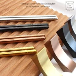 House Of Husk Chopsticks Set - Koreaanse Eetstokjes - Vaatwasserbestendig - RVS - 5 Paar - Rose Goud 16 House Of Husk Chopsticks Set - Koreaanse Eetstokjes - Vaatwasserbestendig - RVS - 5 Paar - Rose Goud -Keuken Benodigdheden Winkel 1200x1200 359