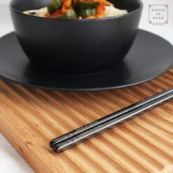 House Of Husk Chopsticks Set - Koreaanse Eetstokjes - Vaatwasserbestendig - RVS - 5 Paar - Zwart -Keuken Benodigdheden Winkel 1200x1200 398