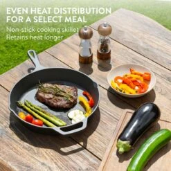 Navaris Gietijzeren Koekenpan - Braadpan Van Gietijzer - Ronde Skillet - Geschikt Voor Alle Warmtebronnen - Ø 30 Cm - Ovenbestendig Tot 260 Graden -Keuken Benodigdheden Winkel 1200x1200 438