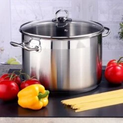 Haushalt Soeppan Met Glazen Deksel - 10 Liter- RVS 15 Haushalt Soeppan Met Glazen Deksel - 10 Liter- RVS -Keuken Benodigdheden Winkel 1200x1200 467